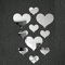 Deko Jugendzimmer Mädchen Decal Wandbild 10st 3D Aufkleber Acryl Love Einweg Herzwandaufkleber Home Deko Deko Bad Wanddeko Schlafzimmer Wandsticker Wohnzimmer (Sliver, One Size)