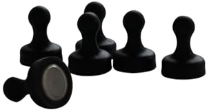 Zubehör für Wandorganizer & Akustikpaneelen (5er Set Pin Mangete Neodym schwarz)