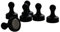 Zubehör für Wandorganizer & Akustikpaneelen (5er Set Pin Mangete Neodym schwarz)