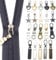 20 Stück Abnehmbare Reißverschluss Zipper Reißverschluss Anhänger Zipper für Reißverschluss, Metall-Reißverschlusszieher für Kleidung Koffer Hosen Koffer Geldbörsen (4 Stile 5 Farben)