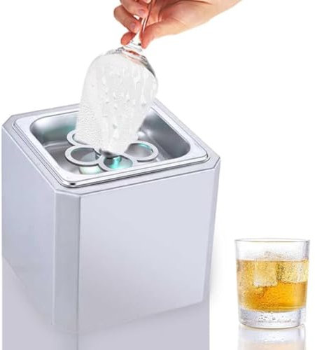 KJHYYPP Mini Refroidisseur en Verre, congélateur en Verre CO2, Cocktail, bière, Boisson, Refroidisseur de Bouteille de vin
