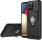 ILING Cover per ZTE Blade A34 / ZTE Blade A54, Ultra Sottile Rigido PC TPU Bumper Antiurto Armor Opaca Silicone Custodia con Anello Supporto e Scorrevole Protezione Fotocamera (Nero)