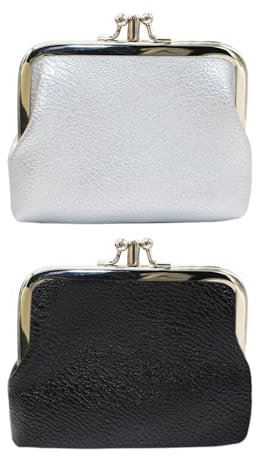 Portefeuille en Cuir PU pour Femmes, 2 Pièces, Portefeuille Court, Double Compartiment, Porte-Carte, Porte-Monnaie Portable