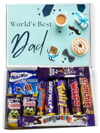 QLV Dad Chocolate Gift Box, Father's Day Letterbox Gift for Dad & Grandad