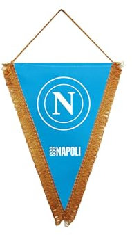 Sfiziosa Gagliardetto Tifoso Partenopeo Napoli Colore Azzurro Misura 20x28 cm