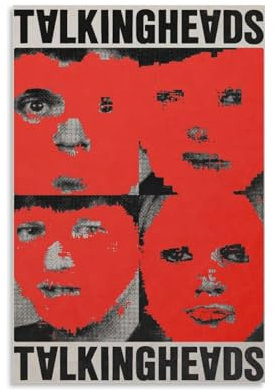 HUEAEHAHE Poster Talking Heads Remain in Light, dekoratives Leinwandposter, ästhetischer Poster, Wandkunst, Dekor-Poster, 50 x 75 cm, ungerahmter Stil