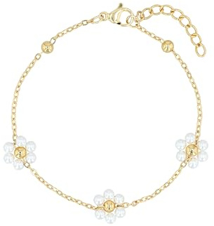 Akzent Armband Damen - Premium Armband Damen in Silber & Gold aus Edelstahl, 100% Wasserfest & Hautverträglich (Gold)