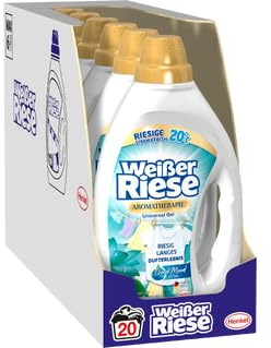 Weißer Riese Color Gel Aromatherapie Good Mood Orchidee (6 × 20 Waschladungen), ergiebiges Color Waschmittel mit Aromatherapie Orchidee Duft & riesiger Waschkraft ab 20 °C