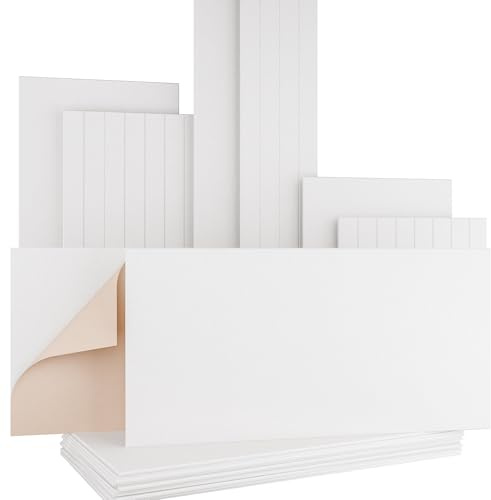AKUSTIKO Akustikpaneele Selbstklebend 120x60cm - 1 Stück Weiß Akustik Wandpaneele Schallschutz & Raumakustik Panels Filz 9mm Hexim Decken- & Wandverkleidung Raumakzent Struktur (0.36m²)