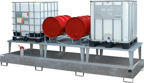 Bauer GmbH Auffangwanne f. Container/Fäßer B3850xT1460xH780mm Volumen 1000l verz.