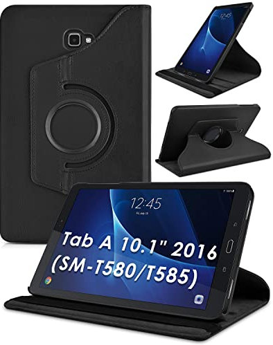 Samsung Galaxy Tab A 10.1 Rotating Case - Premium PU Leather 360 Degree Stand Cover