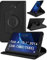 Samsung Galaxy Tab A 10.1 Rotating Case - Premium PU Leather 360 Degree Stand Cover