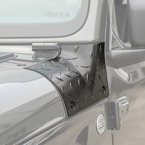 Savadicar Cowl Body Armor Outer Cowl Copre paraspigoli per 2018 2019 2020 2021-Current Jeep Wrangler JL JLU & Jeep Gladiator JT 2/4 porte, accessori esterni, nero testurizzato, coppia