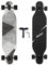 Junli 41 Zoll Freeride Skateboard Longboard - Komplettes Skateboard Cruiser für Cruising, Carving, Free-Style und Downhill Grey Zone