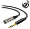 EBXYA Câble XLR Jack 3M 2Pack XLR Mâle vers Jack 6,35 mm Stéréo TRS Jack Cable Câble Microphone XLR Symétrique