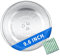 9.6 Microwave Plate Replacement Microwave Glass Turntable Plate for LG, GE, Magic Chef, Hotpoint, Panasonic, Kenmore etc. - 9.6 / 24.5cm Microwave Tray Replacement Glass Plate with Cleaning Cloth