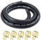 Laixin 5/16” Zoll Ø 8 mm Kraftstoffgasleitung Kit 1 Meter Benzinschlauch mit 5 Stücke Schlauchschellen für Boot Marine Gas Diesel Benzin
