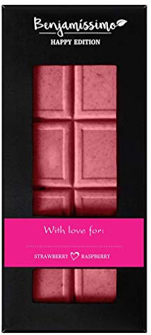 Chocolate vegano de fresa y frambuesa HE BIO 60 g Biobenjamin