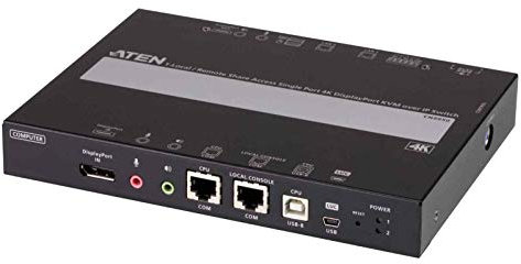 ATEN CN9950 1-Local-Remote Share Access Einzelport 4K DisplayPort KVM over IP Switch