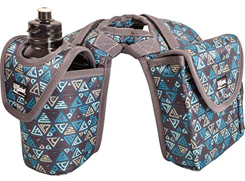 Cashel Horn Satteltasche Flasche und Mittagessen Halter Teal Tribal