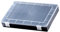hünersdorff Sortimentskasten: stabile Sortierbox (PP-Classic)mit fester Fachaufteilung (12 Fächer), Sortierkasten-Maße: T225 x B335 x H55 mm, Schwarz, 611810