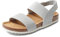 DREAM PAIRS Espadrillas da Donna con Punta Aperta Sandali Eleganti con Plateau Sandali con Zeppa Elastici con Cinturino alla Caviglia,Size 41,Grigio,SDPW2202W-E
