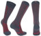 DANISH ENDURANCE Kompressionsstrümpfe, Sport Kompressionssocken, 21-26 mmHg, Unisex, für Herren & Damen, Grau/Rot, 39-42