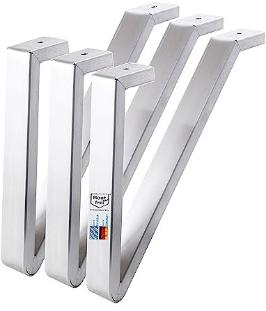 mocisa Füße für Feuerschale Hexagon Grillhöhe 45 cm Edelstahl