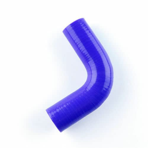 LUXERAD, Tuyau d'embrayage, tuyau flexible en silicone, connecteur droit en silicone, 90 degrés, 90-ID30 mm, longueur 102 mm, 3 couches, tuyau turbo, refroidisseur, tuyau d'aspiration (30 mm, bleu)