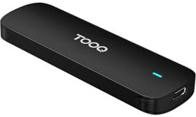 TOOQ TQE-2201B - Caja Externa para SSD M.2 NVMe, Aluminio, Color Negro