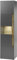 Furn.Design Vitrine Vitrinenschrank in Eiche Wotan Holz und grau matt modern Hochschrank Wohnzimmer Geschirrschrank mit Glas 50 x 197 cm Center (Vitrine 1)
