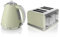 Swan Retro Kitchen Set, 1.5L Fast Boil Kettle & 4 Slice Toaster, Green, SK19020GN, ST19020GN