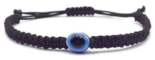Storela Handmade Black Evil Eye Braided Bracelet for Men & Women – Adjustable Unisex Protection Charm, Ideal for Friendship, Anniversary, Festival Accessories & Thoughtful Family Gift