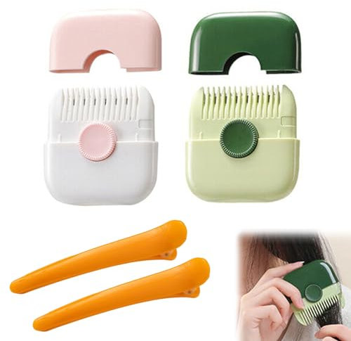 Doppelseitiger Effilierkamm,Haarschneider Kamm,Effilierer Effiliermesser,2 in 1 Haarschneider zum Schneiden und Stylen Von Dünner Werdendem Haar