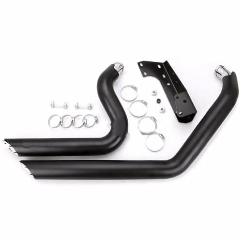 UMIXIRE Auspuffanlagen Schwarze Auspuffschalldämpfer Für Harley Iron 883 Shortshots Sportster Xl883 Xl1200 2004-2018 Auspuffrohre Schalldämpfer(2014-2018)