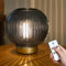ULAROOM Battery Operated Lamp with Remote Control,Cordless Table Lamps with Timer & Replaceable LED Blub,Portable Dimmable Brightness Small Lamp for New Home Gift Decorative Corner Bedroom (Grey)