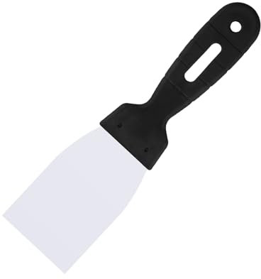 Spatole in Acciaio Inossidabile, Spatola per Stucco, Spatola Stucco, Spatola per Stucco Cartongesso, Raschietti per Pareti, Spatola per Stucco con Manico in Plastica, 60MM