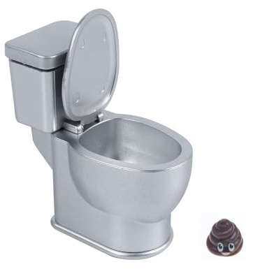 Ieron Mini-simulierte Toilette, Toilette, Miniatur-Badezimmerszene, Requisitenmodell mit Spülgeräusch, kreative Einrichtungsgegenstände, kleines Toilettenmodell, Miniatur-Szenendekorationen