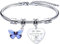 Lumengqi Regali di Laurea Bracciale Laurea Regalo Donna Regali per la Moglie Fidanzata Sorella compagno di classe Amic Braccialetti Amicizia Ciondolo Grazie per esserci sempre Regalo di Natale (16)