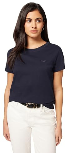 BOSS Women's C_esogo_1 T-Shirt, 408 Dark Blue, S