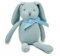 FLUFFYFUN 100% Bio-Baumwolle Kuscheltier Baby Hase Blau 18cm - Stofftier für Neugeborene