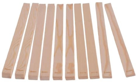 F Fityle Strisce di misurazione Guide per mattarello in Legno Torte per Spessore Artigianato Portatile Uso Domestico Utensile per Ceramica Attrezzi per, Style B