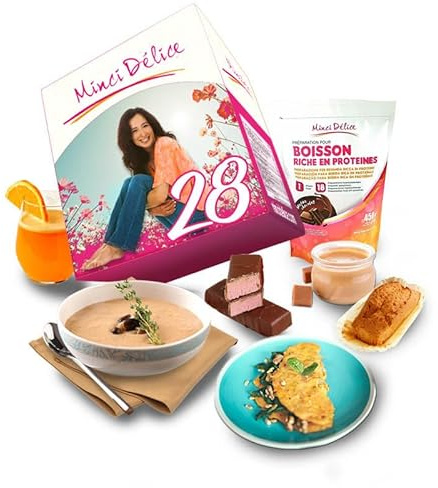 Dieta iperproteina in 28 giorni speciale menopausa - perdita di peso - Confezione da 66 prodotti + 1 shaker + 1 guida dimagrante con programma dettagliato