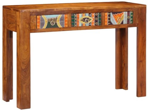 vidaXL Table Console 110x35x75 cm Bois Massif d'acacia