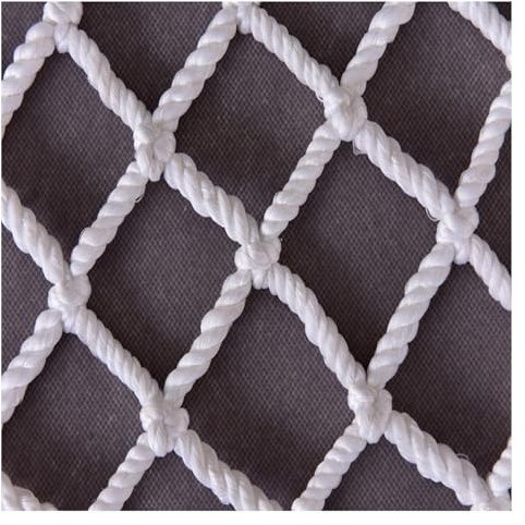 SZPLLZY Filet de sécurité pour Garde-Corps, Filet en Corde Blanche, Filet Anti-Chute, Protection Extensible pour escaliers, Balcon, activités de Plein air, Personnalisable (1X4m)