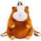 Amagogo Plüsch -Meerschweinchen -Rucksack handgefertigtes gefülltes Tierspielzeug für Outdoor -Aktivitäten, Braun