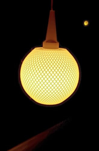 Lampenschirm klein-mini, Lampe, Hängelampe Form Grid Line passend, kompatibel für Herrnhuter Leuchtmittel in der Größe A1e