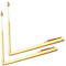 Lurrose 2Pièces Tige de Radiesthésie Cuivre Portable Lot de Baguettes de Divination Légères pour Exploration Extérieure