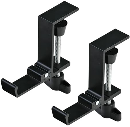 Rieoany 2 Piezas Soporte Auriculares Plegable Soporte Cascos Ajustable Soportes Auriculares Mesa para Gaming Headphones, Auriculare para Niños, Cables