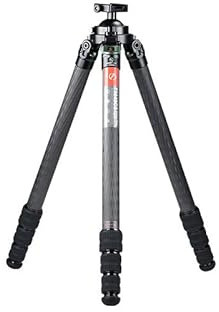 SUNWAYFOTO T3640CS D Carbon Fiber Tripod 66lbs Load 4 Sections Hunting Tripod with Arca Swiss Ball Head for Rifle Shooting Hunting and Outdoor Observation (T3640CS-D)